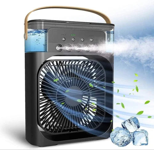 Portable Air Cooling Fan With Mist Spray