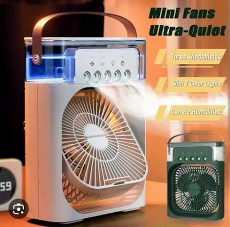 Portable Air Cooling Fan With Mist Spray